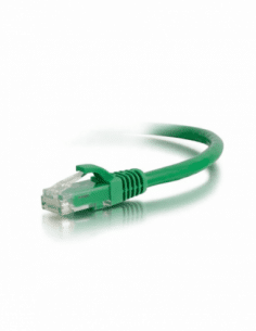 Acconet CAT6 UTP Flylead, 5 Meter, Straight, Stranded Cable, Moulded Boots and Plugs, Green