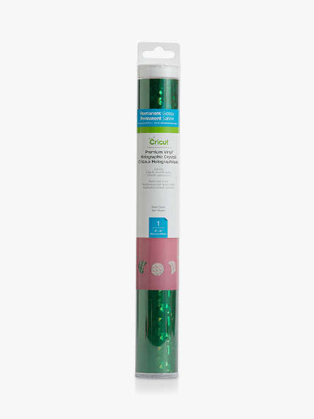 Cricut Premium Vinyl perm holo Crystals 30.5cm x 122cm (Green)