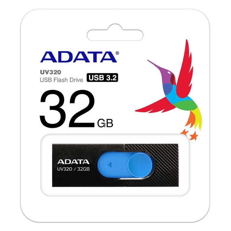 Adata UV320 32Gb Black &amp; Blue USB 3.0 Flash Drive