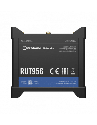 Teltonika Industrial LTE Wi-Fi IoT Router with VPN, I/O, RS232, RS485 and GPS, MediaTek Chipset