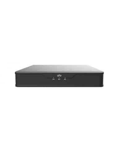 UNV - Ultra H.265 - 8 Channel NVR with 1 Hard Drive Slot and 8 PoE Ports - EASY Series