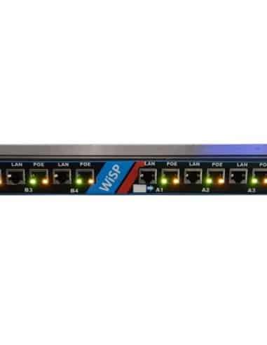 Micro Instruments - 8 Channel Gigabit POE Injector with a remote management Ethernet Port