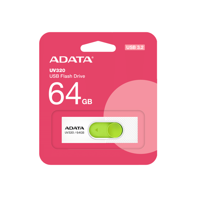 Adata 64GB UV320 Flash Drive White