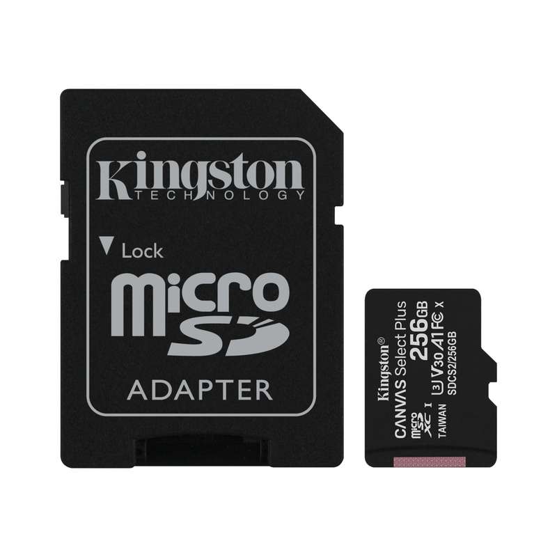 Kingston 256GB Canvas Select Plus microSD Memory Card