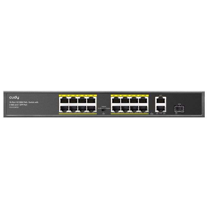Cudy 18 Port with 16 PoE 190W 2 Gigabit 1SFP Combo Switch