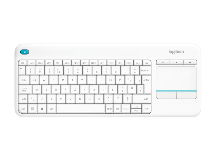 Logitech K400 Plus Wireless Touch Keyboard - White