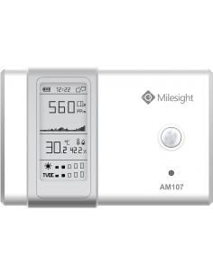 Milesight Indoor Ambience Monitoring - Temperature, Humidity, Motion, Light, CO2, TVOC Sensor