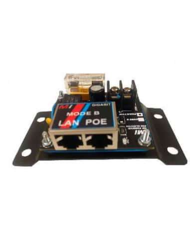 Passive Gigabit "Phantom" 4-pair Passive POE Injector. Fuse and overvoltage prot. 60V Max