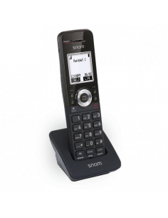 Snom M10-SC Singlecell DECT SIP Phone w/ Charging Base, 1.8''Backlit Graphic LCD