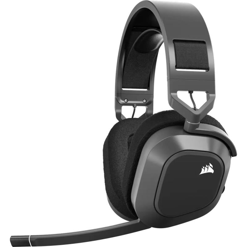 Corsair HS80 Max Wireless Gaming Headset; Steel Gray