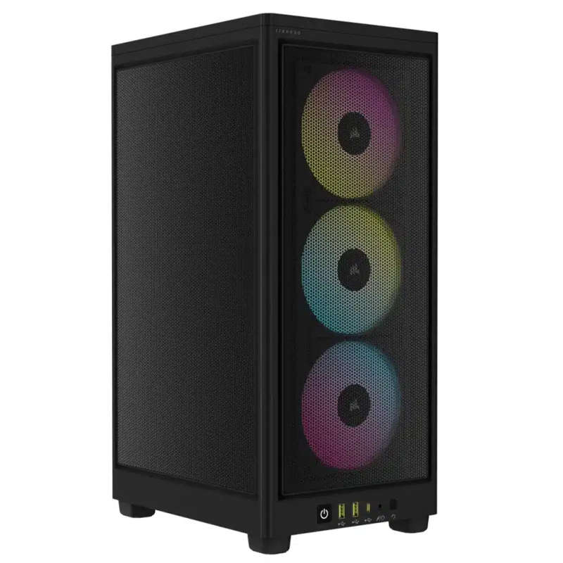 Corsair 2000D ICUE Airflow Tempered Glass Mid-Tower; Black; AF Slim fans/SF PSU only