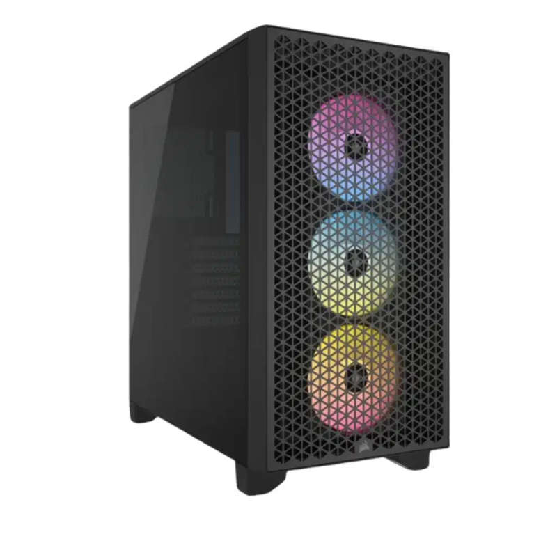 Corsair 3000D RGB Tempered Glass Mid-Tower- Black