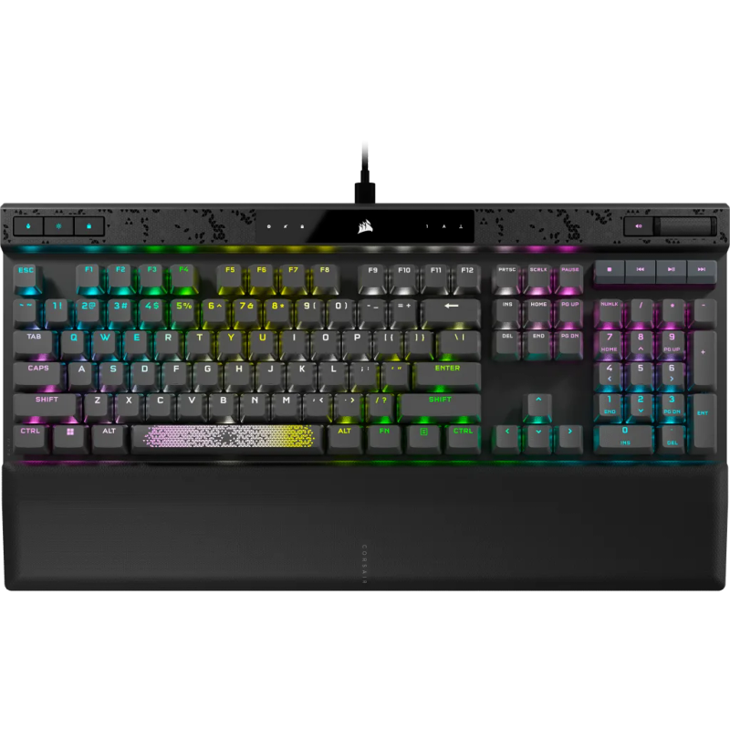 Corsair K70 MAX RGB Magnetic-Mechanical Gaming Keyboard; Adjustable CORSAIR MGX Switches; Steel Gray
