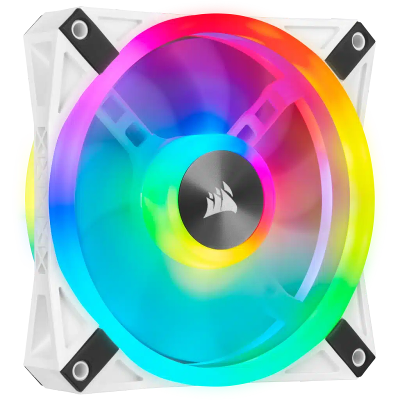 Corsair iCUE QL120 RGB 120mm PWM White Fan  Single Pack