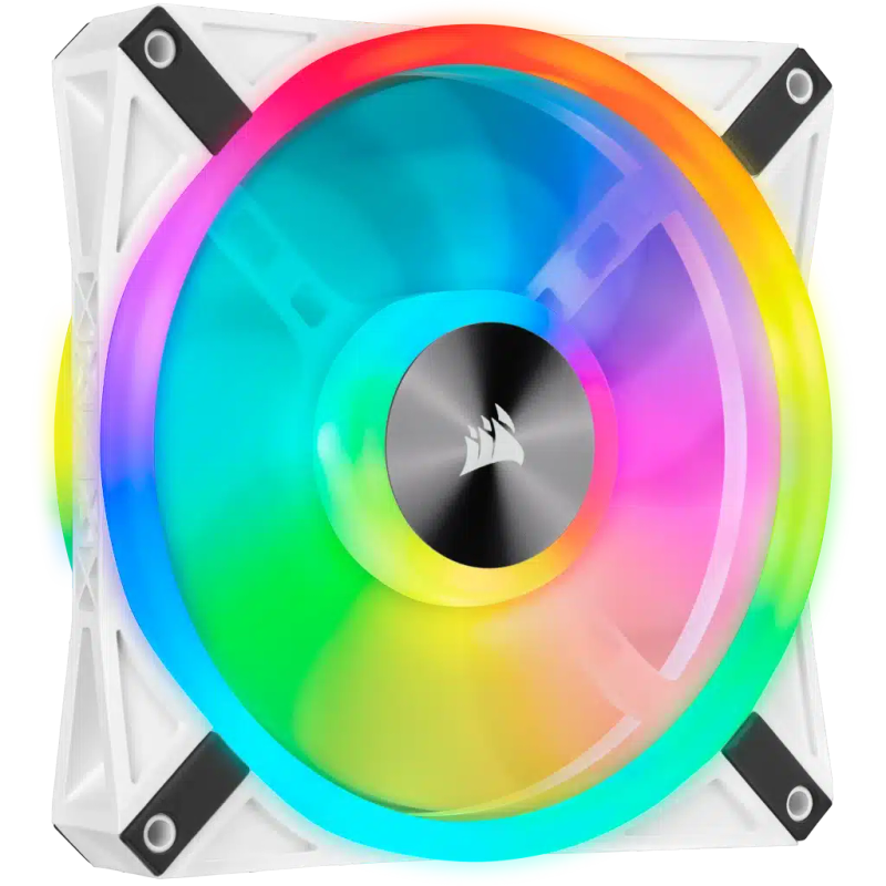 Corsair iCUE QL140 RGB 140mm PWM White Fan  Single Pack