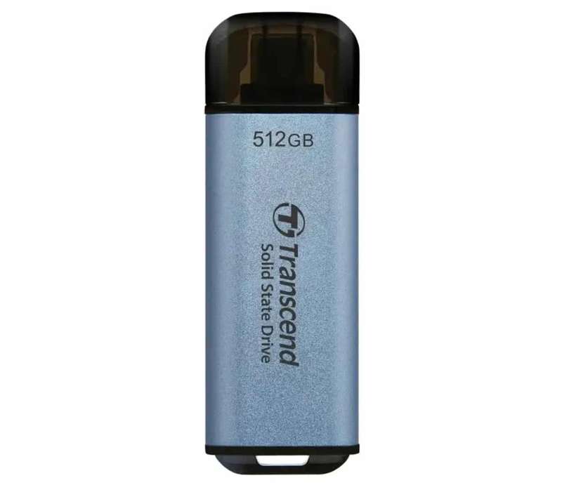 Transcend 512 GB ESD300C USB3.2 Type C (USB 10Gbps) OTG Compact Portable SSD  - Read 1050MB/s Wri...
