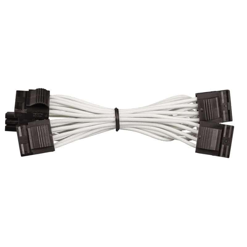 Corsair - 4 Pin Peripheral Type 4 PSU Cable - White