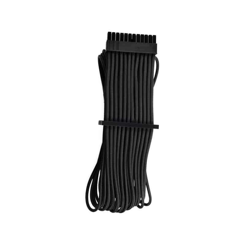 Corsair - Premium Individually Sleeved ATX 24-Pin Cable Type 4 Gen 4 - Black