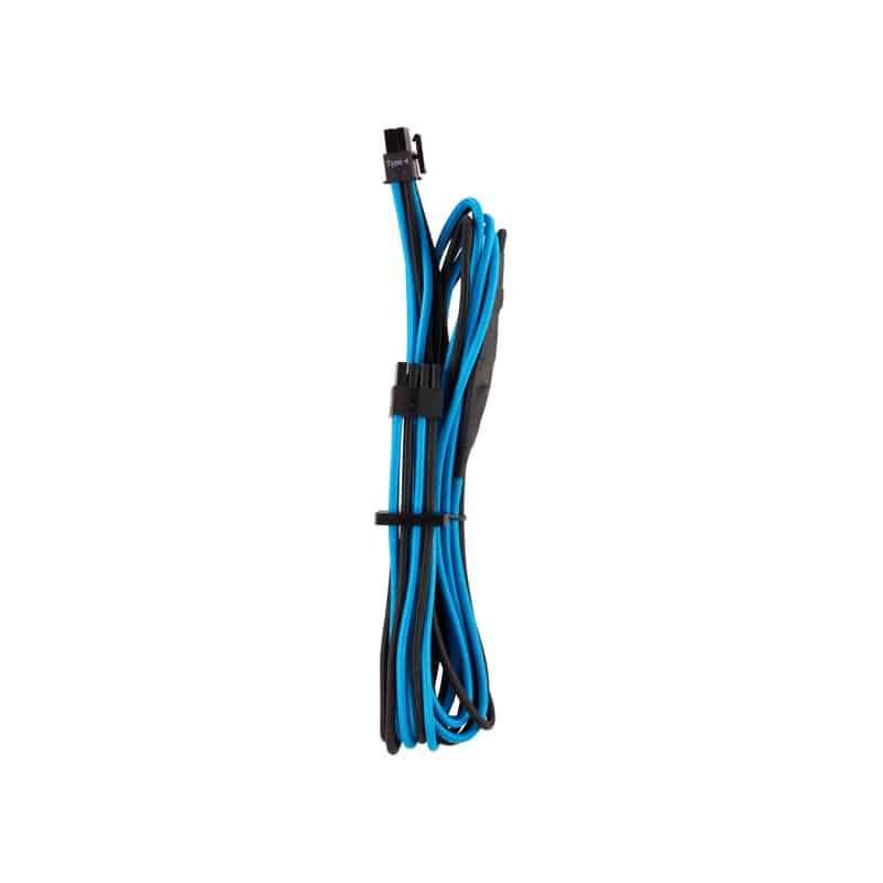 Corsair - Premium Individually Sleeved EPS12V/ATX12V Cables Type 4 Gen 4  Blue/Black