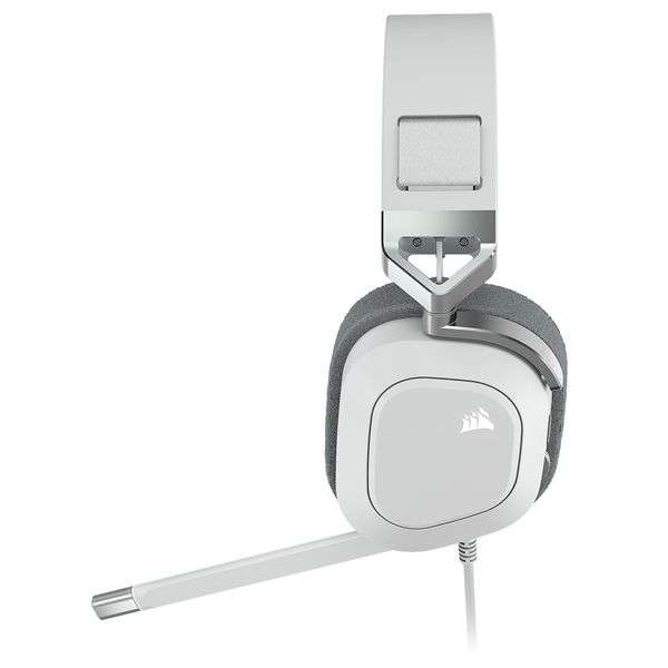 Corsair HS80 RGB USB Premium Gaming Headset with 7.1 Surround Sound; White.