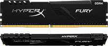 HyperX Fury 64Gb(32Gb x 2) DDR4-3600 (pc4-28800) CL18 1.2v Desktop Memory Module