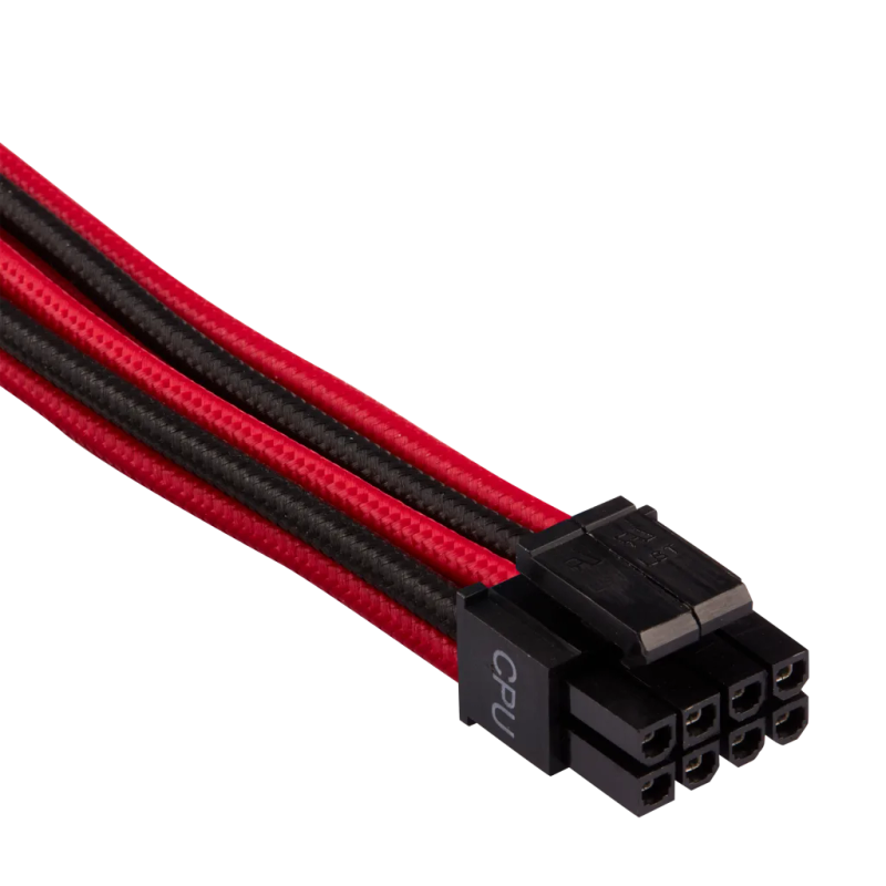 Corsair - Premium Individually Sleeved EPS12V/ATX12V Cables Type 4 Gen 4 - Red/Black