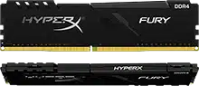 HyperX Fury Memory Black - 32GB Kit*(2x16GB) - DDR4 3600MT/s XMP CL18 DIMM