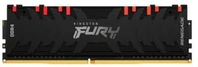 Kingston 16GB (1x16GB) DDR4 3600MT/s CL16 FURY Renegade Black RGB XMP Non-ECC Unbuffered DIMM (Si...