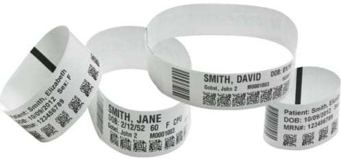 Zebra Wristband; Polypropylene; 1x11in (25.4x279.4mm)
