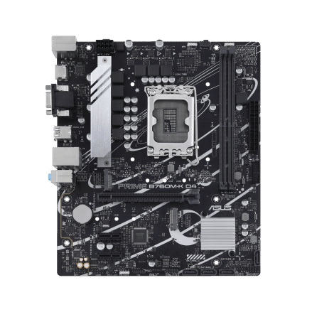PRIME B760M-K ASUS Intel Motherboards 2 x DIMM; Max. 128GB; DDR5/ 1xDP/ 1xHDMI/ 2xM.2/ 1 x PCIe 4...