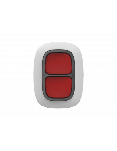 Ajax - Double Button Jeweller - Double White Wireless Smart Button for Panic and Control Modes
