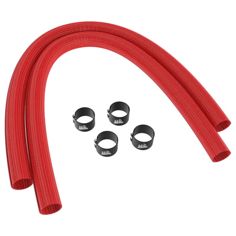 Corsair Sleeving Kit for AIO CPU Coolers - 400mm - Red