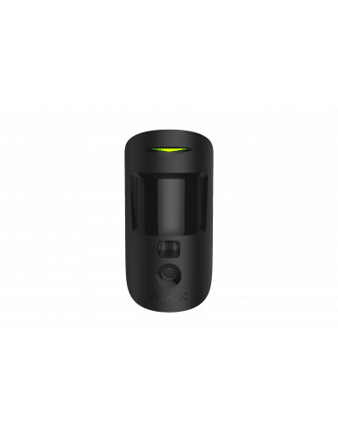 Ajax - MotionCam (PhOD) Jeweller - Black Wireless Motion Deteror with Photo on Demand and by Alarm