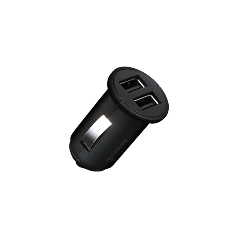 Transcend Dual USB Car Lighter Adaptor &amp; Cable Kit for Transcend Dash Cams