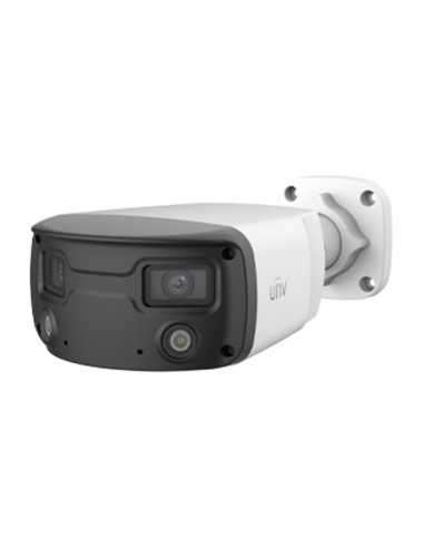 UNV - Ultra H.265 -P3- 4MP Dual-Lens ColorHunter 160-Degree Wide Angle Fixed Bullet Camera