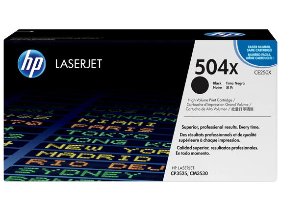 HP 504X  Black High Yield Original LaserJet Toner Cartridge