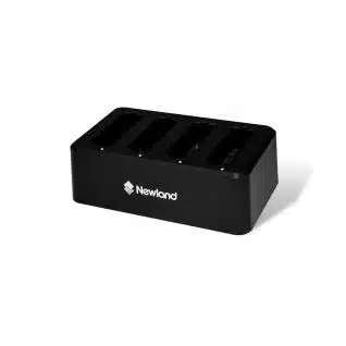 Newland ID 4-Slot battery charger for MT90 series Incl. adapter with UK &amp; EU power plug