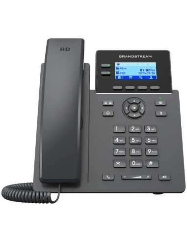 Grandstream 2 Line Desk Phone, PSU not Included, Supports POE