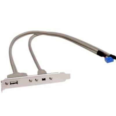 Addon 1x USB + 1x Firewire-Mini ( 4pin ) Cable Set - Connect from On-Board USB+Firewire