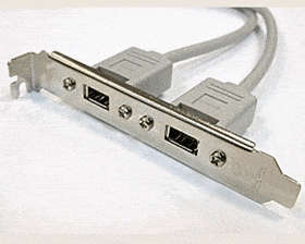 Generic Firewire (6pin) cable set - PCI Bracket