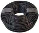 Acconet 100m Roll, Black, Solid Copper, UV protected, STP, CAT6 Cable (Outdoor Use)