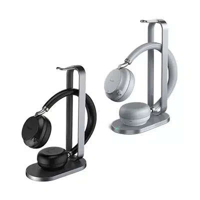 Yealink BH72 Headset, Light Grey With Charging Stand, USB-C Connection, Teams Certified