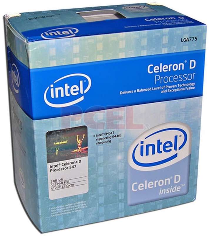 Intel Celeron D Processor 347 512K Cache, 3.06 GHz, 533 MHz FSB