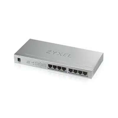 Zyxel GS1008-HP, 8 Port Gbit PoE+ Unmanaged Desktop Switch, 8 X PoE, 60 Watt Power Budget