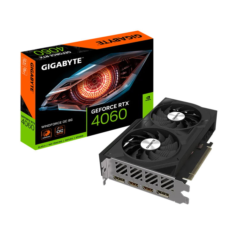 Gigabyte nVidia RTX4060 Windforce OC 8GB