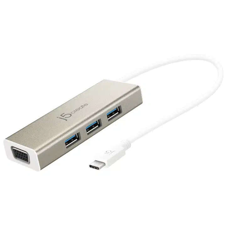 J5create JCH411 USB 3.1 Type-C 3-Port HUB with VGA