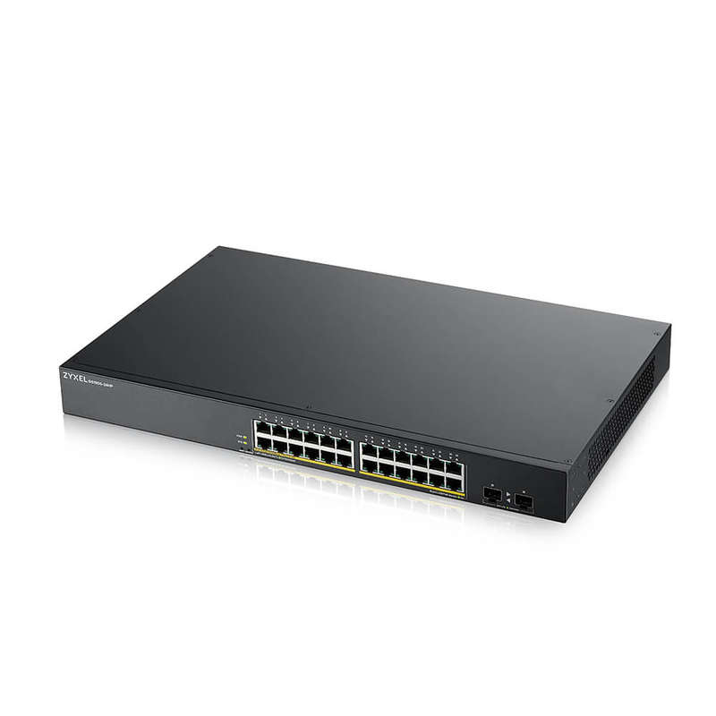 Zyxel GS1900-24HPv2 Switch 24-Port Gbe, Smart Managed, PoE With Gbe Uplink