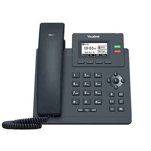 Yealink Classic IP Phone, 2 SIP accounts 2x RJ45, HD Voice, PoE, No PSU