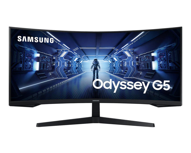 Samsung 34" Odyssey G55T WQHD 165Hz 1ms(MPRT) HDR Curved Gaming Monitor
