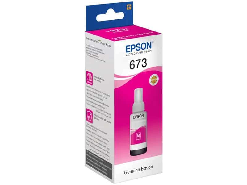 Epson Bottle 70-ml T67334A Magenta Printer Ink Cartridge Original C13T67334A10 Single-pack